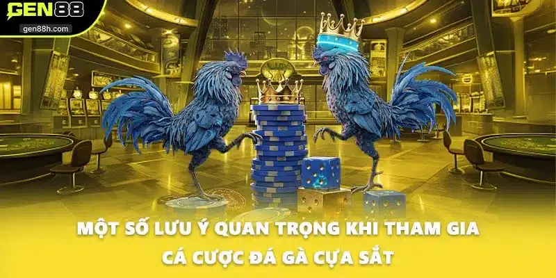 Một số lưu ý quan trọng khi tham gia cá cược đá gà cựa sắt